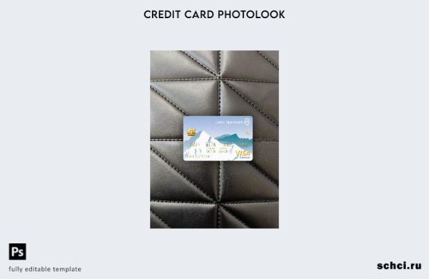 цифровая загрузка Норвегия Lustre Sparebank Visa Electronic Card фотообраз перед